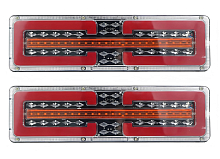 Фонарь для грузовой техники задний светодиодный, 12/24В, 300x90x21мм, комплект 2 шт. МП-серия