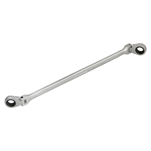 Ключ накидной трещоточный шарнирный 10х11мм PRO, пласт.подвес