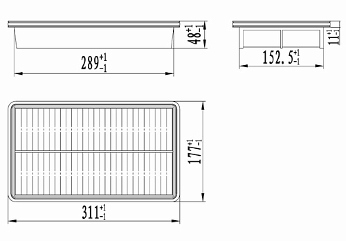 Фильтр воздушный для автомобилей Mazda CX-7 (06-) 2.3i MZR