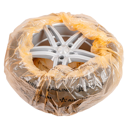 Пакеты для колес R12-17, 4 шт в пакете, 100х100 см, 18 мкм, оранж.