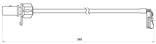Датчик износа передних тормозных колодок для автомобилей Audi A4 (B9) (17-) L=285