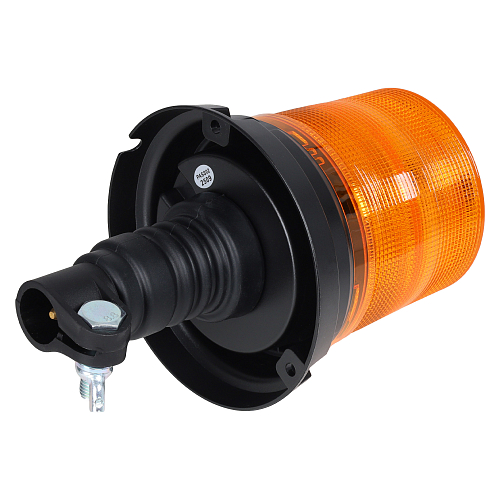 Маяк проблесковый светодиодный PRO, 24Вт, 24LED, 12/24В, 7 режимов, DIN кронштейн, D-130мм, H-213мм