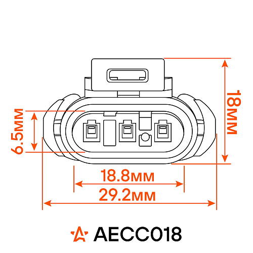 Разъём 3 pin с проводами для датчика абсолютного давления Лада, Renault, Chevrolet