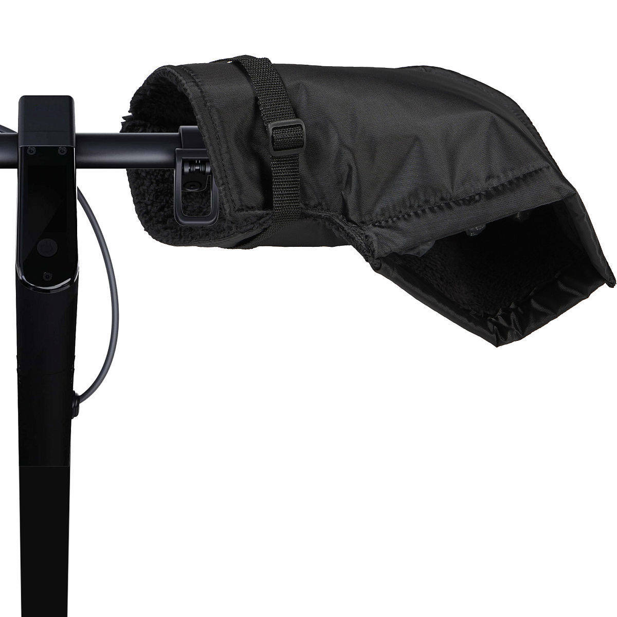 Муфты-варежки (рукавицы) на руль мото-электротехники, велосипеда, самоката, черные