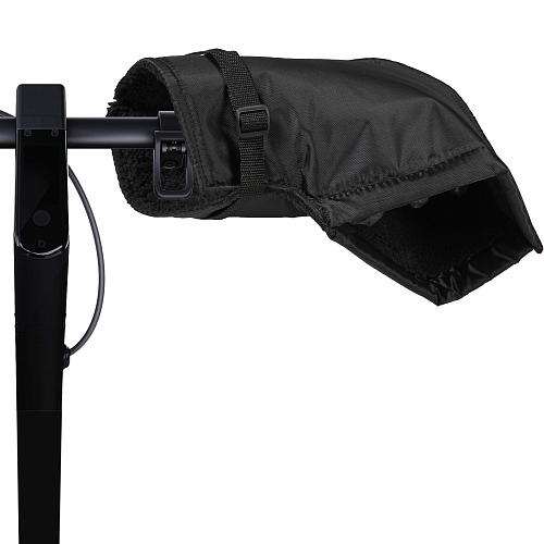 Муфты-варежки (рукавицы) на руль мото-электротехники, велосипеда, самоката, черные