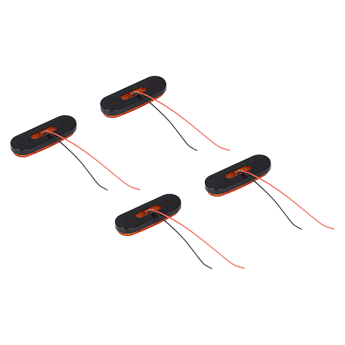 Огонь габаритный светодиодный, 12/24В, оранжевый, комплект 4 шт.