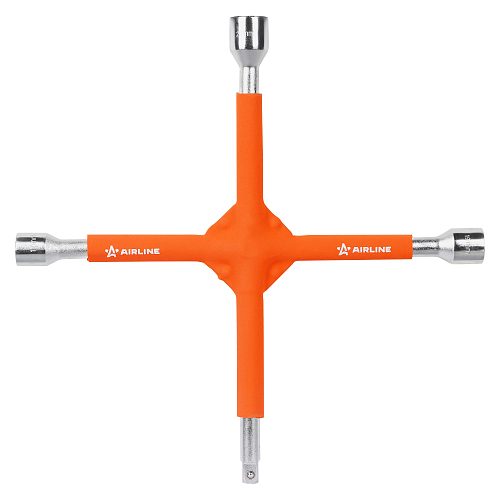 Ключ баллонный крестовой усиленный 350мм PRO с обрезиненными рукоятками (17х19х21х1/2")