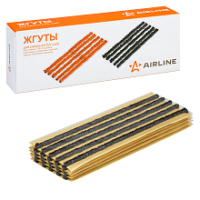 Жгуты для ремонта б/к шин, 4.5*200мм, 25 шт, черные, бумажн. подложка, в коробке