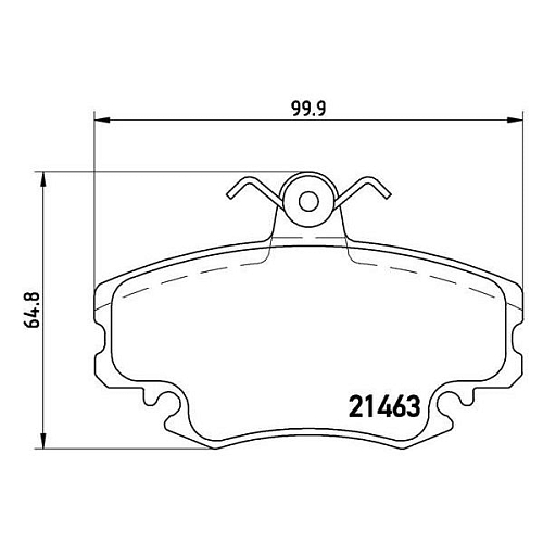 Колодки тормозные дисковые передние для автомобилей Лада Largus (12-) 8V/Renault Logan (04-) без датчика износа