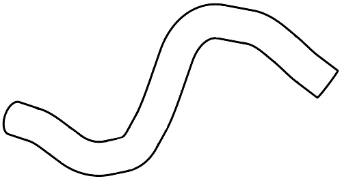 Патрубок охл. для а/м Nissan Qashqai (06-) 2.0i MT/AT [MR20DE] верх. (EPDM,1шт.)