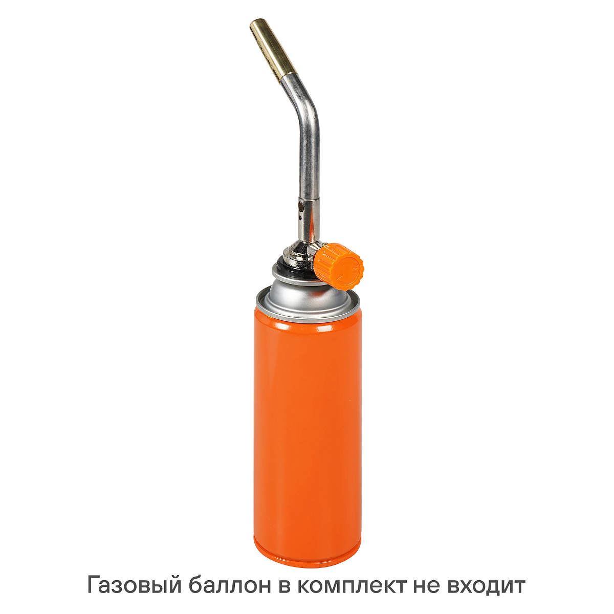 Горелка газовая на цанговый баллон, ручн.поджиг, сопло D12*50мм, металл