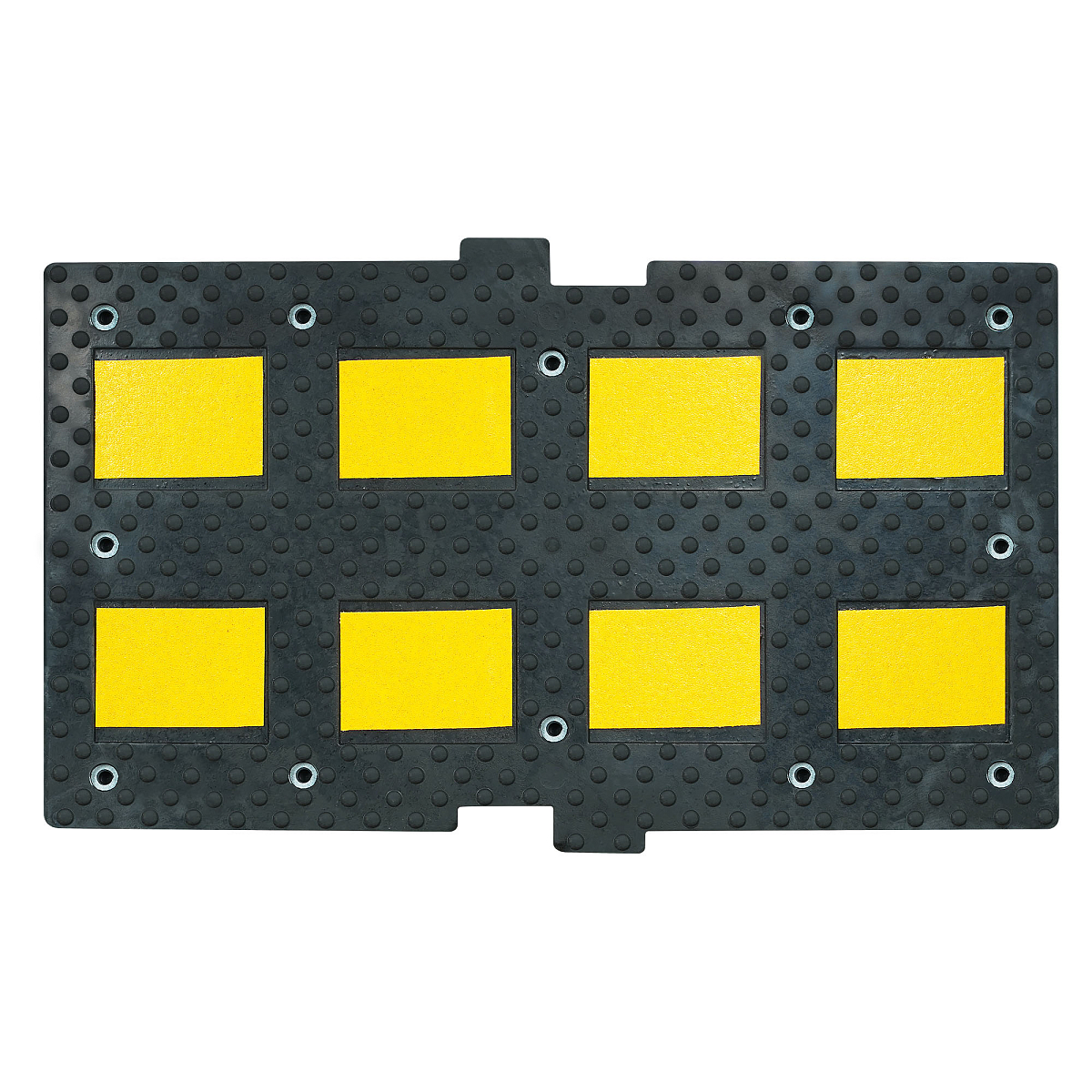 Лежачий полицейский ИДН 900мм(1), средний элемент, со световозвр., резина, черный