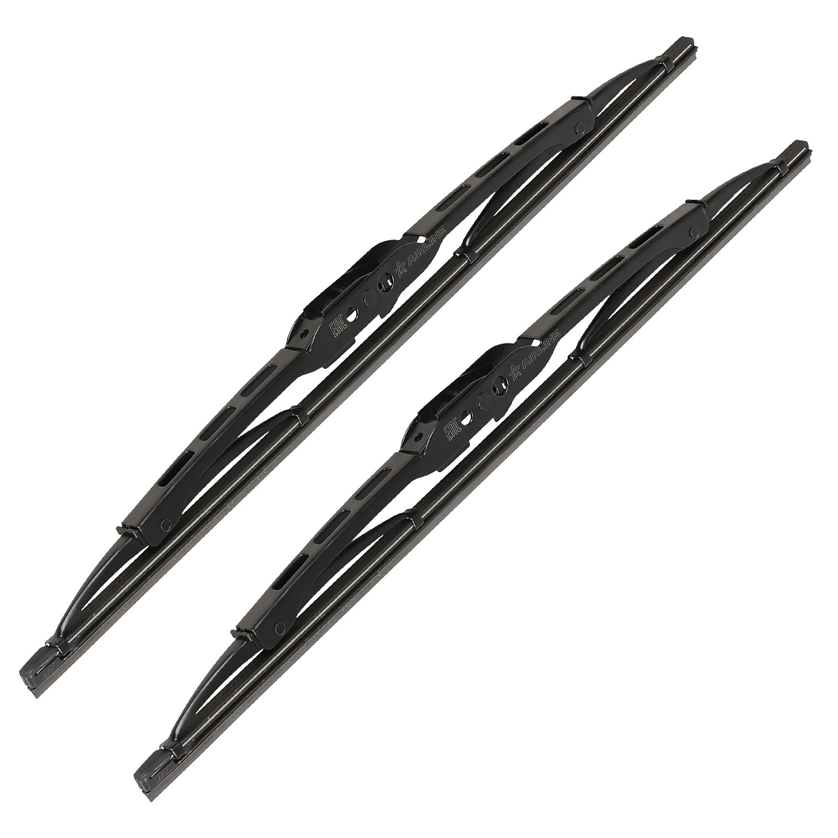 Щетки стеклооч комплект (2 штуки) 350/350мм (14"/14") каркасные с креплением "Крючок 9х3, 9х4 мм" (AWBJ002) МП-серия