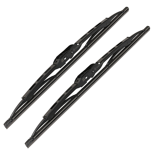 Щетки стеклооч комплект (2 штуки) 350/350мм (14"/14") каркасные с креплением "Крючок 9х3, 9х4 мм" (AWBJ002) МП-серия