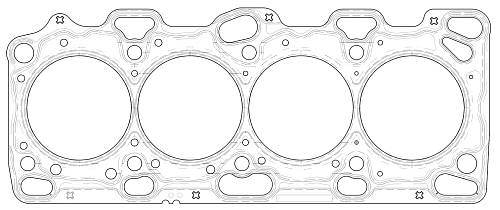 Прокладка ГБЦ для а/м Mitsubishi Outlander (03-) 2.4i (металлич.) [4G64]