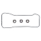 Прокладка клапанной крышки для а/м Toyota Highlander (07-)/Lexus RX (08-)/Camry (06-) 3.5i (кмпл. лев.)