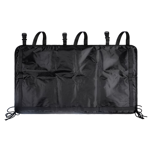 Органайзер на спинку заднего сиденья, 1/1, цельный с карманами, цвет черный