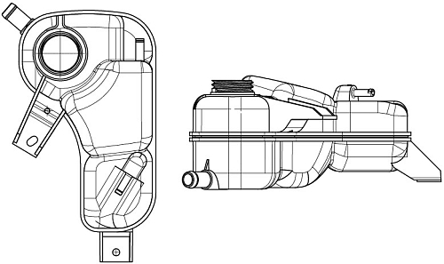 Бачок расширительный охлаждающей жидкости для автомобилей Daewoo Nexia (94-)