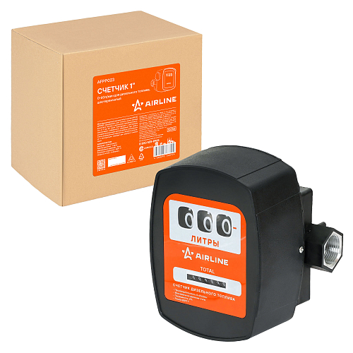 Счетчик 1" 0-60л/мин для дизельного топлива, шестеренчатый