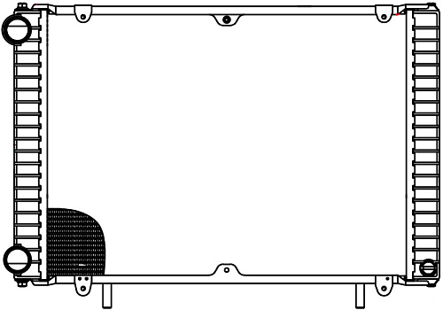Радиатор охлаждения для а/м ГАЗель-Бизнес (14-) c дв. УМЗ 42164/A275 (Heavy Duty) (повыш. теплоотдача)