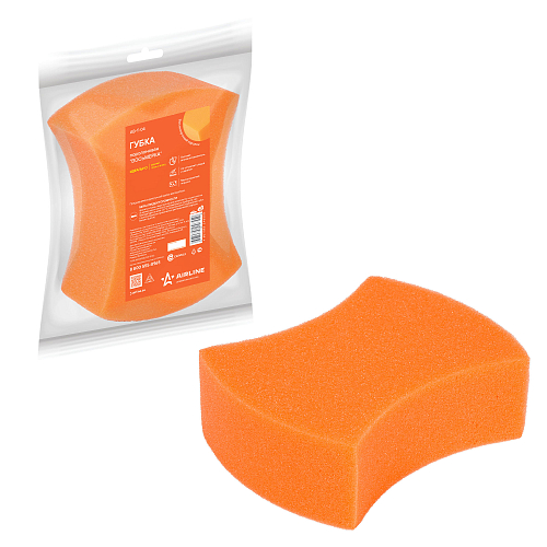 Губка поролоновая "Восьмерка" (18*14*6см) (пакет с европодвесом)