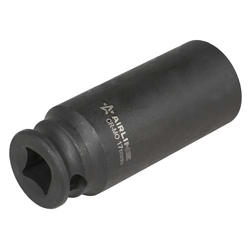 Головка ударная торцевая 3/8"DR шестигранная глубокая 17мм, L=65мм