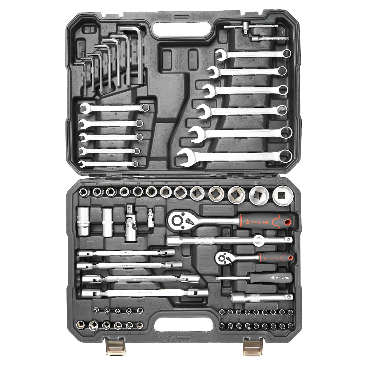 Набор инструментов универсальный 76пр. (головки 1/2", 1/4") кейс