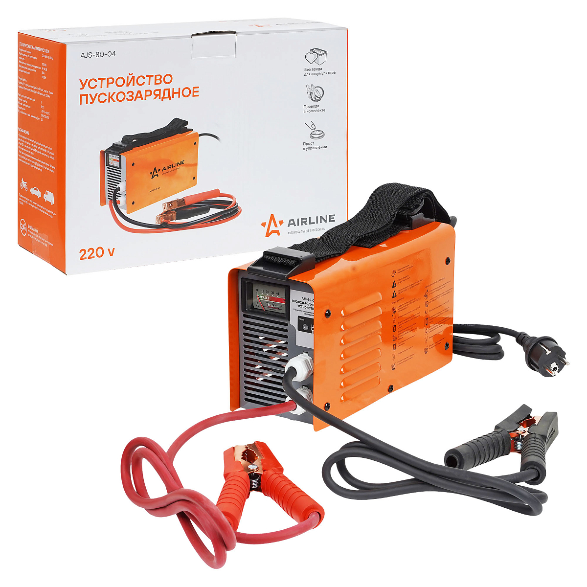 Пускозарядное устройство 12В, 80А (от 220В)