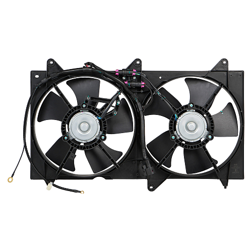 Электровентилятор охлаждения для автомобилей Chery Fora (A21) (06-) (2 вентилятора) (с кожухом)