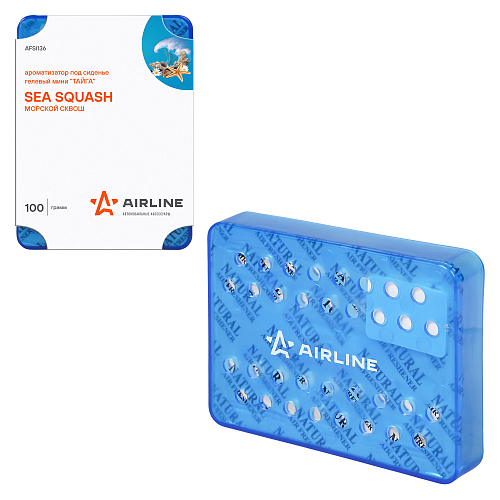 Ароматизатор под сиденье гелевый мини "Тайга" Морской сквош
