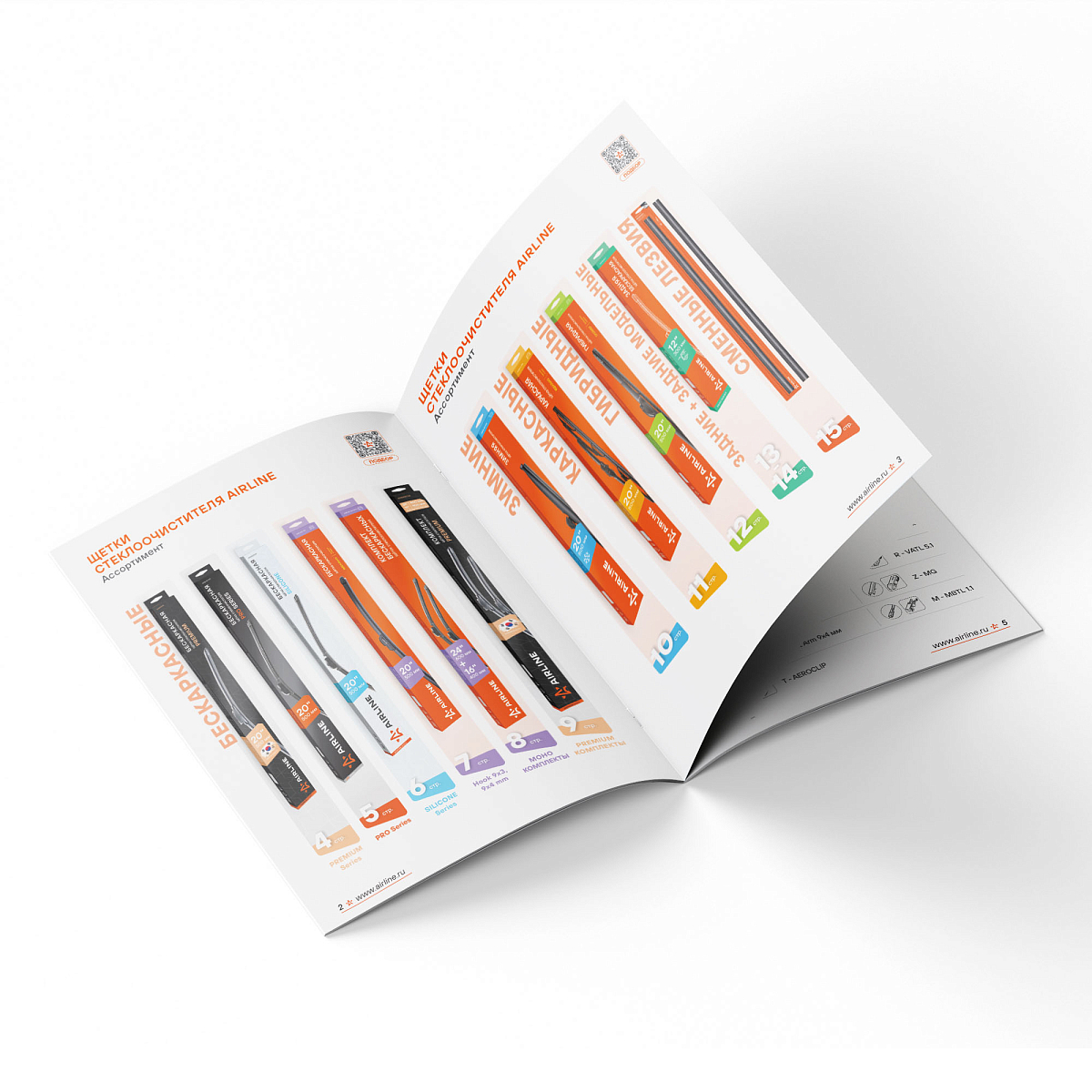 Каталог AIRLINE Щетки стеклоочистителя