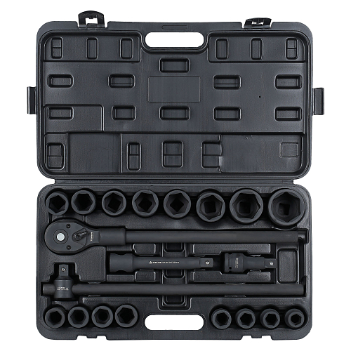 Набор головок ударных 3/4"DR L=56мм, 20пр. (19-50мм) пласт.кейс