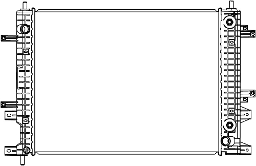 Радиатор охлаждения для а/м Chery Tiggo 4 Pro (21-)/7 Pro (20-)/8 Pro Max (21-)/Exeed LX (19-)