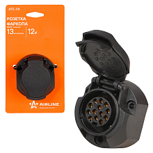 Розетка фаркопа 12В 13 контактов ЕВРО пластик