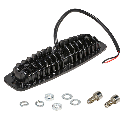 Фара светодиодная прямоугольная врезная, 6LED, ближний свет, 18Вт, 185х60х35мм, 12/24В, PLUS