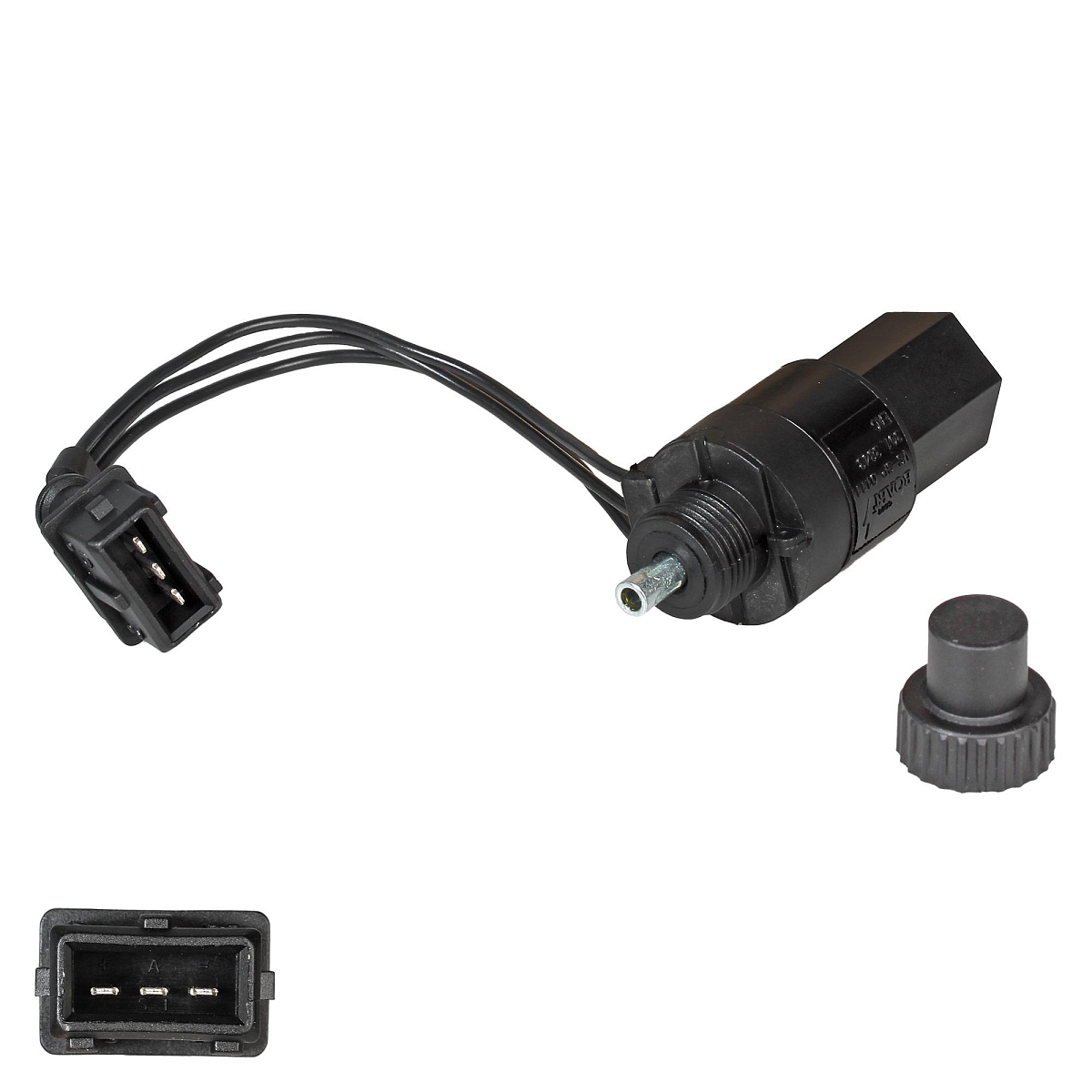 Датчик скорости (6 импульсов, с проводом, ОСТ, прямоугольный) для автомобилей Лада 2110-2115