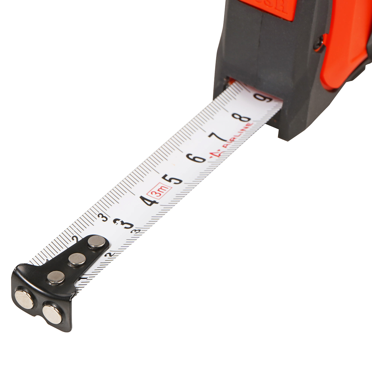 Рулетка в прорезиненном корпусе 3мх16мм, автостоп, магнитный зацеп