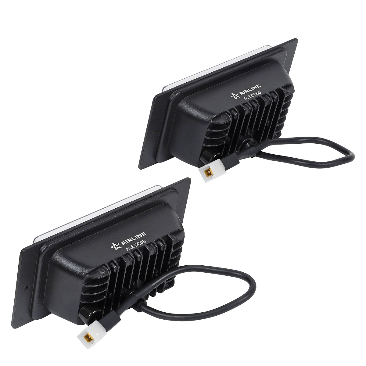 Фары противотуманные светодиодные для Лада 2110-2115, КАМАЗ, 48Вт (24Вт x 2), H3, Белый, 174x85x60мм, комплект 2шт.