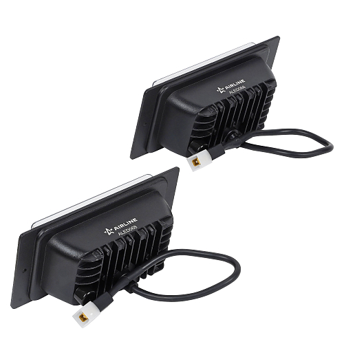 Фары противотуманные светодиодные для Лада 2110-2115, КАМАЗ, 48Вт (24Вт x 2), H3, Белый, 174x85x60мм, комплект 2шт.