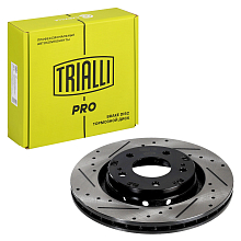 Диски тормозные для автомобилей Mitsubishi Outlander XL (06-) передний d=294 PRO (перфорированный / слотированный / окрашенный)