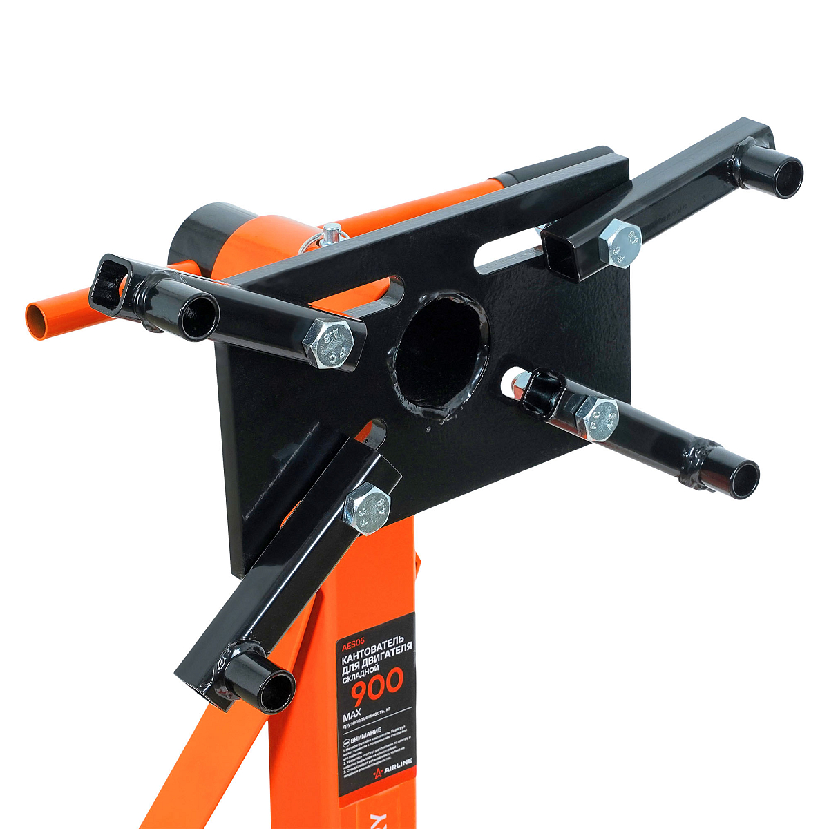 Кантователь для двигателя 900кг, складной, усиленная конструкцией рамы