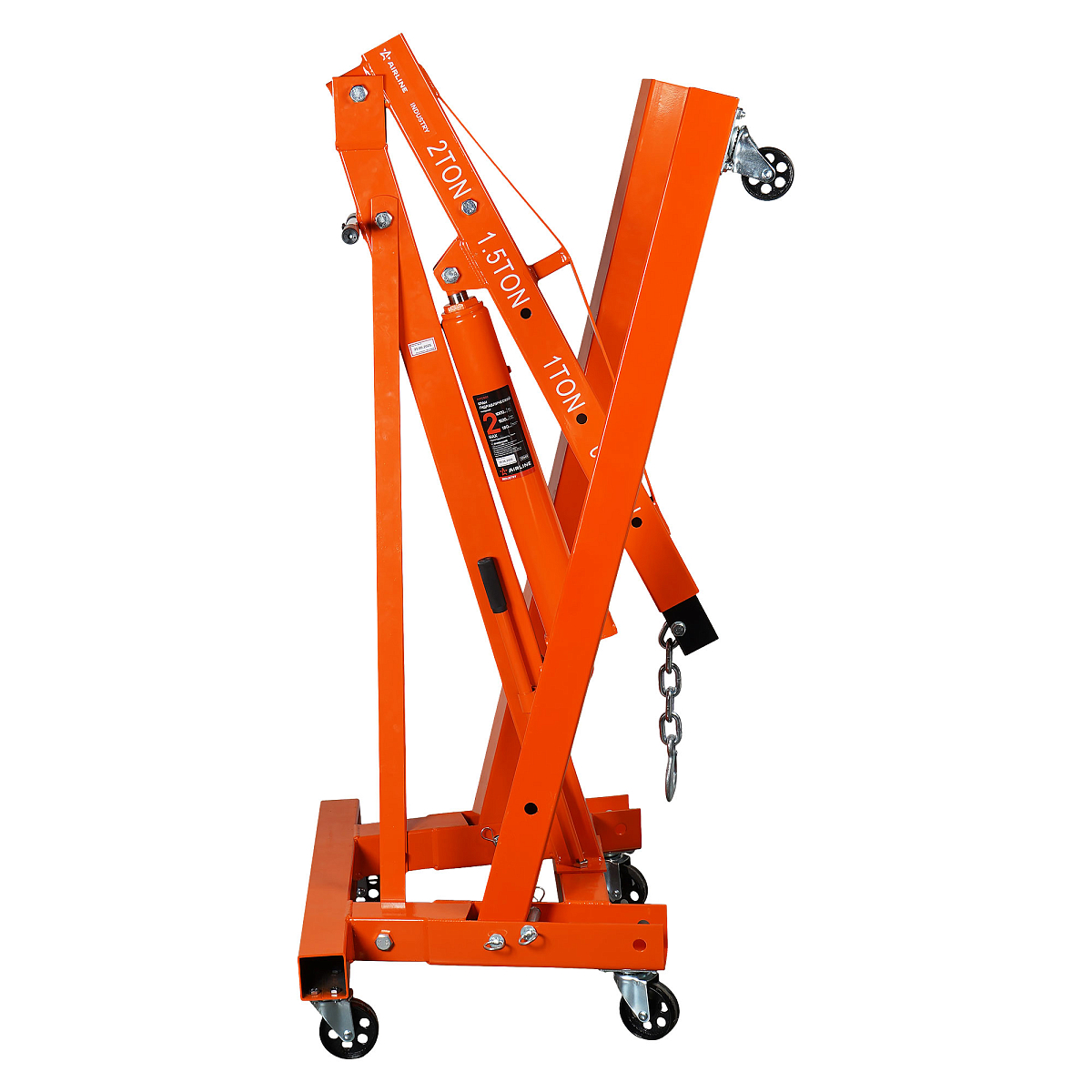 Кран гидравлический 2т, 180-2250мм, складной