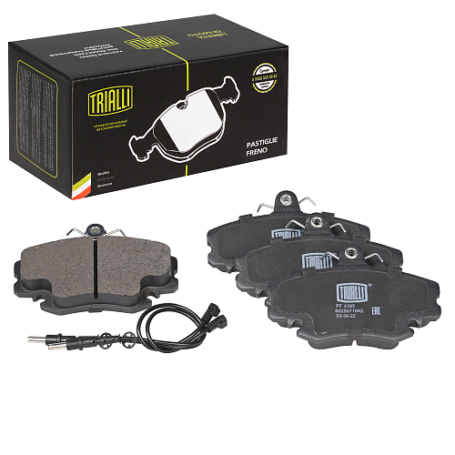 Колодки тормозные дисковые передние для автомобилей Лада Largus (12-) 8V / Renault Logan (04-) (в комплекте с 2-мя датчиками)