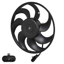 Электровентилятор кондиционера для автомобилей Opel Astra H (04-)/Zafira B (05-) (без кожуха)
