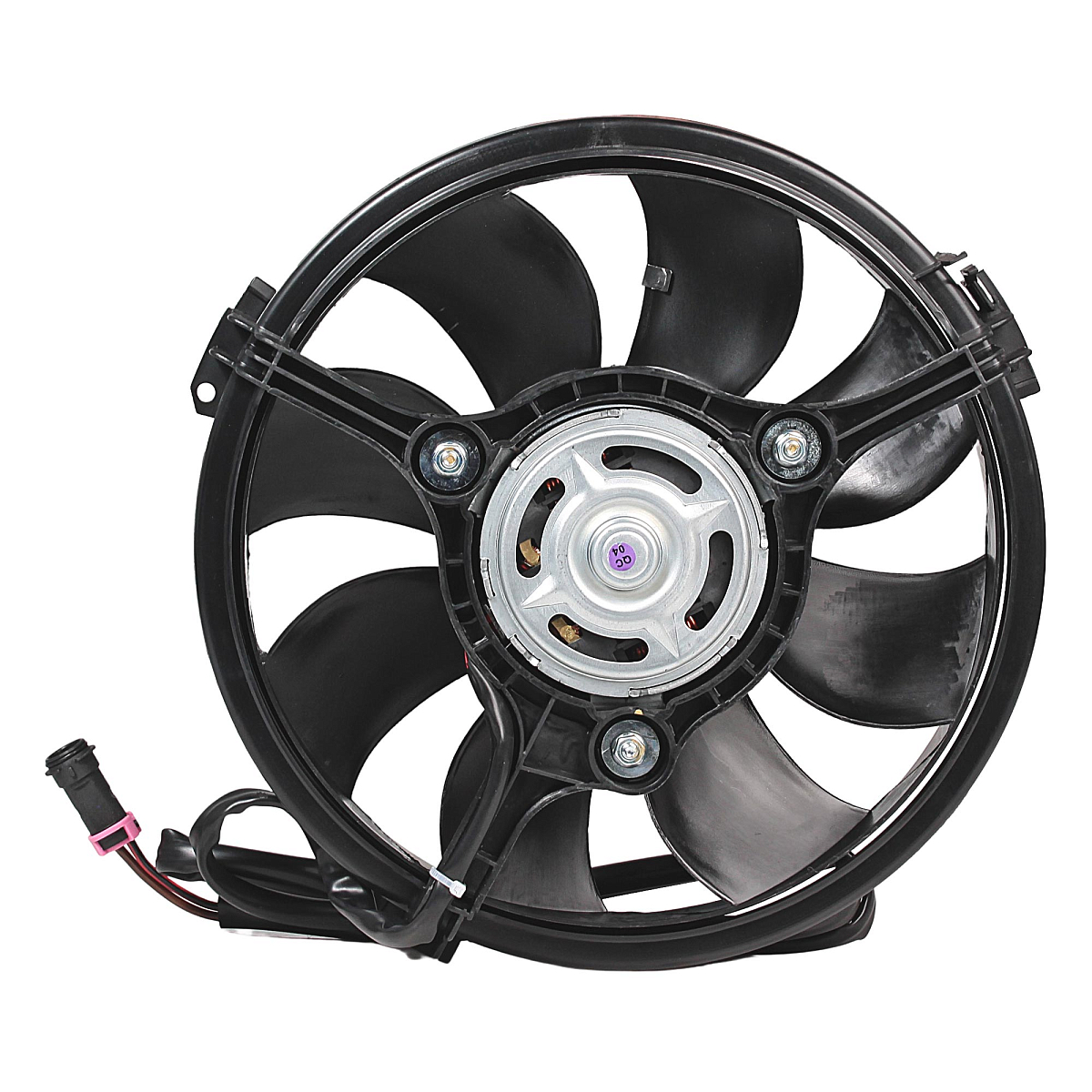 Электровентилятор кондиционера для автомобилей VW Passat (B5) (96-)/Audi A4 (B5) (94-) (c кожухом) (тип Valeo)