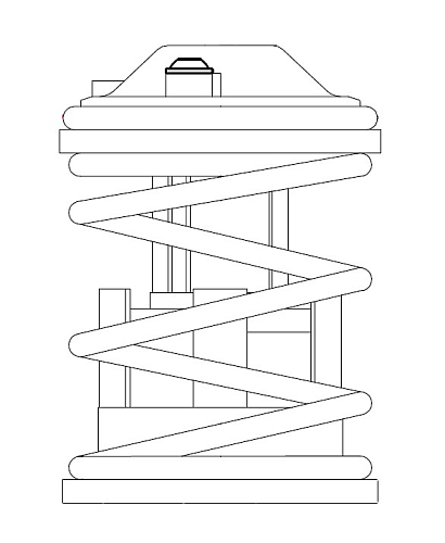 Термостат для автомобилей VW Touareg II (10-) 3.6i (89°С) (термоэлемент)