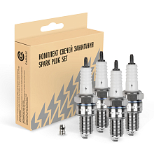 Комплект свечей зажигания для автомобилей ГАЗ/УАЗ с дв. ЗМЗ-406/409 (зазор 0,7мм) (4шт)