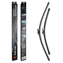 Щетки стеклоочистителя комплект 650/500мм (26"/20") бескаркасные с креплением "Push Button 19 мм", 2 штуки МП-серия