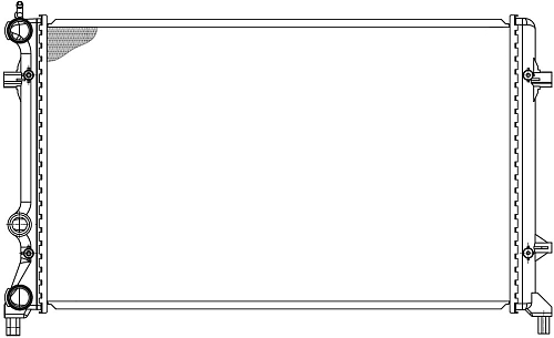 Радиатор охлаждения для автомобилей VW Jetta (11-) 1.6i/2.0i/2.5i