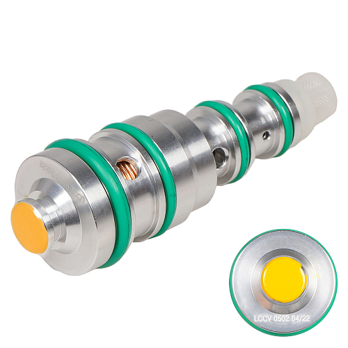 Клапан регулирующий компрессора кондиционера для автомобилей Aveo (02-) (тип Delphi желтый)